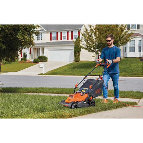Tondeuse &agrave; gazon avec poign&eacute;e confortable, Pouss&eacute;e, &eacute;lectrique, Largeur de coupe 15" Rock Safety Industrial Ltd