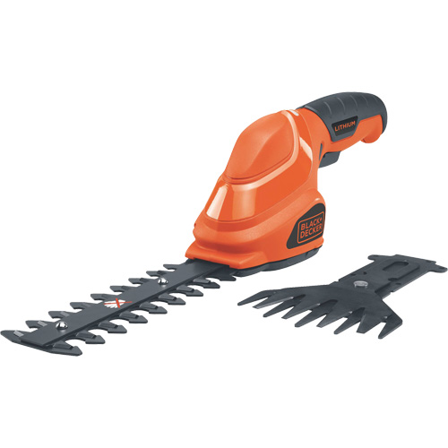 Cisailles de jardin/cisailles &agrave; haie 2-en-1, &agrave; pile, 3,6 V, Largeur de la coupe 4"/6" Rock Safety Industrial Ltd