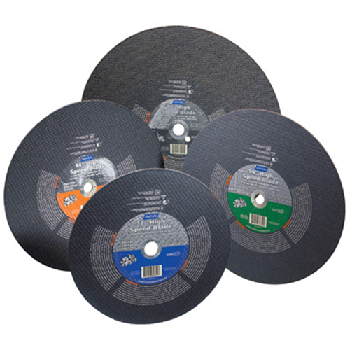 Meules &agrave; tronçonner renforc&eacute;es haute vitesse, 14" x 1/8", Arbre de 1", Type 1, Carbure de silicium, 5400 Tr/min Rock Safety Industrial Ltd