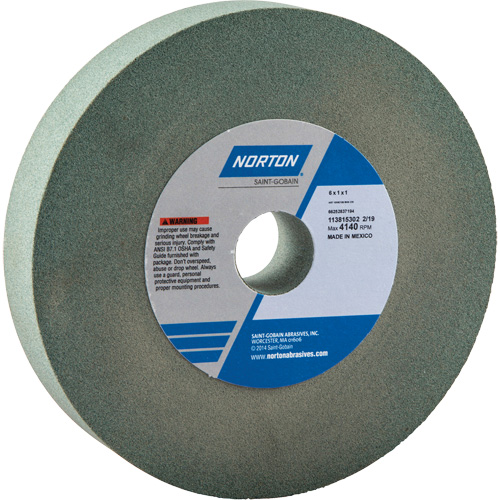 Meules pour rectifieuses d'&eacute;tabli - Meules Gemini, 6" x 1", Arbre de 1" Rock Safety Industrial Ltd