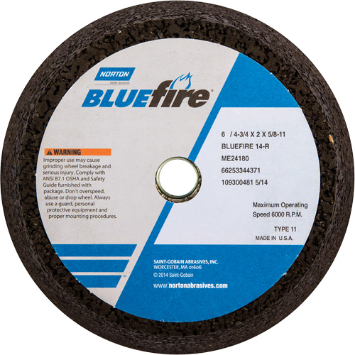 Disque &agrave; &eacute;barbage portatif non renforc&eacute; BlueFire Rock Safety Industrial Ltd