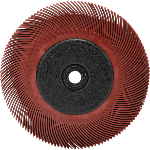 RADIAL BRISTLE BRUSH T-C6" With  ADAPTOR 220, Ceramic, 220 Grit, 6" Dia. Rock Safety Industrial Ltd