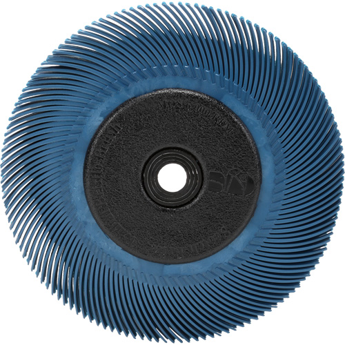 Brosse radiale en soies Scotch-Brite, C&eacute;ramique, Grain 400, 6" dia. Rock Safety Industrial Ltd