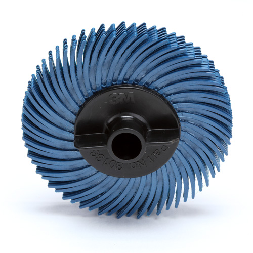 Meule en soie radiale Scotch-Brite, Oxyde d'aluminium, Grain 400, 2" dia. Rock Safety Industrial Ltd