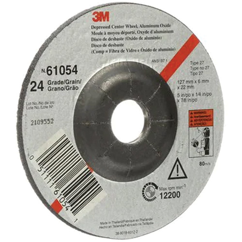 Meule &agrave; moyeu d&eacute;port&eacute;, 5" x 27, Oxyde d'aluminium Rock Safety Industrial Ltd