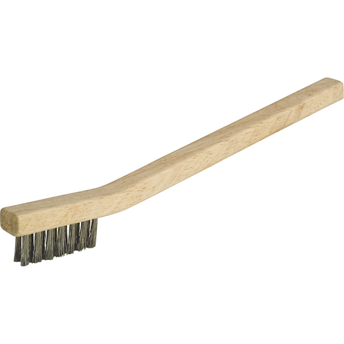 Petites brosses industrielles de nettoyage, Acier inoxydable, 3 x 7 rangs de fils, Longueur 7-3/4" Rock Safety Industrial Ltd