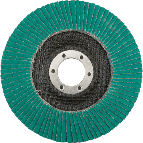 Disques &agrave; lamelles 577F, 4-1/2" x 7/8", Type 29, Grain 80, Zirconium Rock Safety Industrial Ltd
