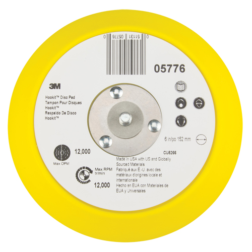 Hookit Disc Pad, 6" Dia. Rock Safety Industrial Ltd