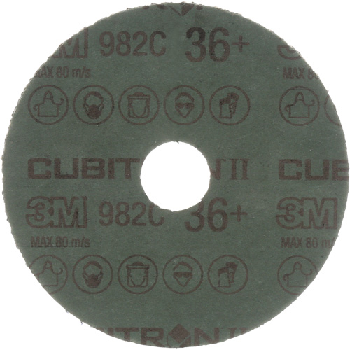 Cubitron II Fibre Discs - 982C, Ceramic Grain, 36+, 4-1/2" Dia x 7/8" Arbor Rock Safety Industrial Ltd