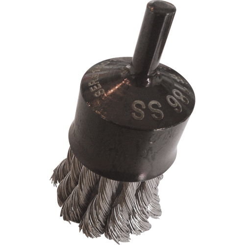 Brosses mont&eacute;es &agrave; fils nou&eacute;s, 1" dia., dia. Des fils 0,014", Tige 1/4" Rock Safety Industrial Ltd