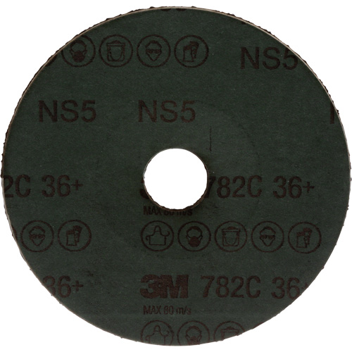 782C Fibre Disc, Ceramic Grain, 36+, 5" Dia x 7/8" Arbor Rock Safety Industrial Ltd