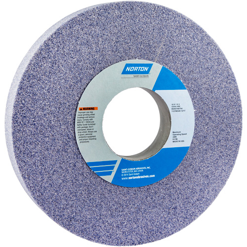 Meule cylindrique Norton 32A, 10" x 1", Arbre de 3", 1, Oxyde d'aluminium Rock Safety Industrial Ltd