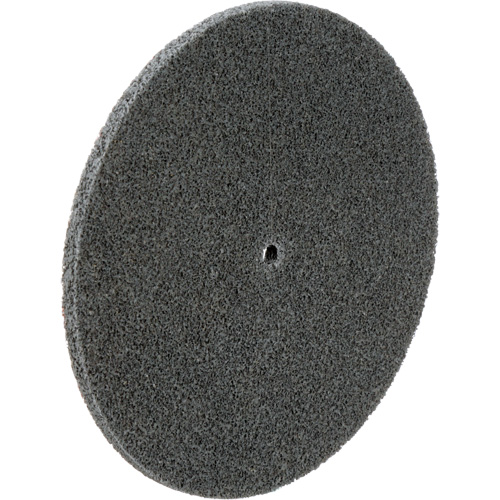 Meule unitaris&eacute;e EXL Scotch-Brite, 6" x 1/4", Arbre de 1/4", Grain de Fin, Carbure de silicium Rock Safety Industrial Ltd