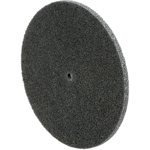 Meule unitaris&eacute;e EXL Scotch-Brite, 6" x 1/4", Arbre de 1/4", Grain de Fin, Carbure de silicium Rock Safety Industrial Ltd