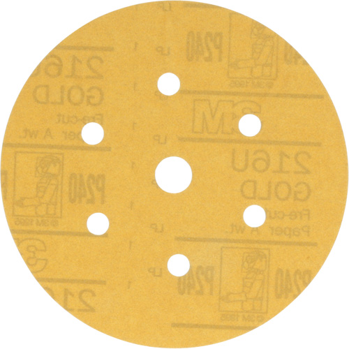 Hookit Dust-Free Sanding Disc, 6" Dia., P240 Grit, Aluminum Oxide, A-Weight Rock Safety Industrial Ltd