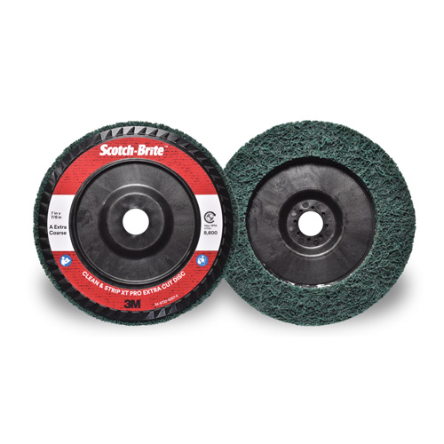 Scotch-Brite Clean & Strip XT Pro Extra Cut Disc, 7" Dia., Extra Coarse Grit, Aluminum Oxide Rock Safety Industrial Ltd