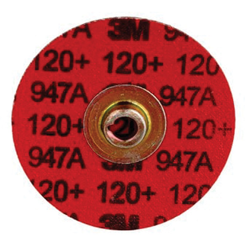 Disque &agrave; bordure durable Cubitron II Roloc, 3" dia., Grain 120+, C&eacute;ramique Rock Safety Industrial Ltd