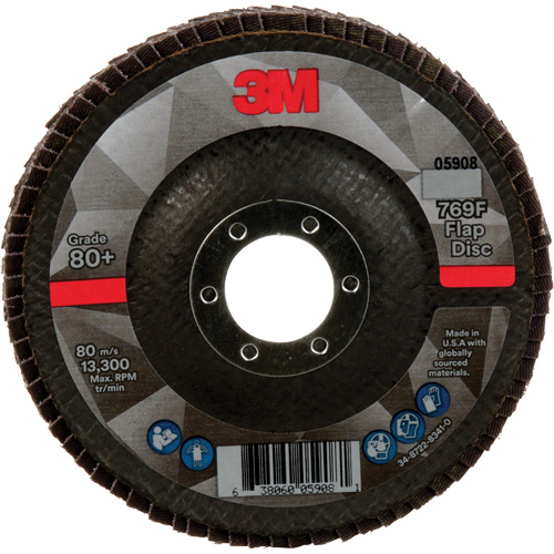 769F Quick Change Flap Disc, 4-1/2" x 7/8", Type 29, 80+ Grit, Ceramic Rock Safety Industrial Ltd