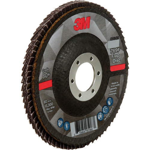769F Quick Change Flap Disc, 4-1/2" x 7/8", Type 29, 80+ Grit, Ceramic Rock Safety Industrial Ltd