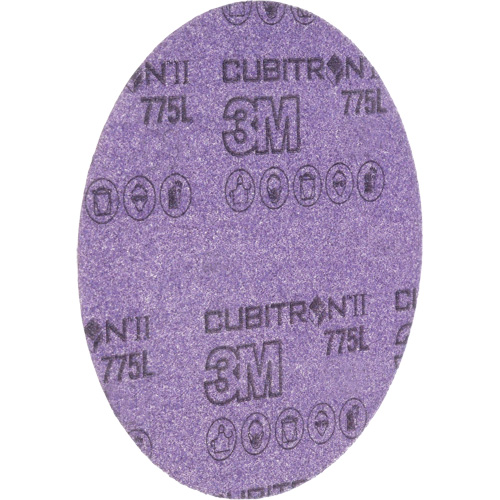 Disque en pellicule s&eacute;rie 775L Cubitron II Hookit, dia 6", Grain 240+, C&eacute;ramique, 3 mils Rock Safety Industrial Ltd