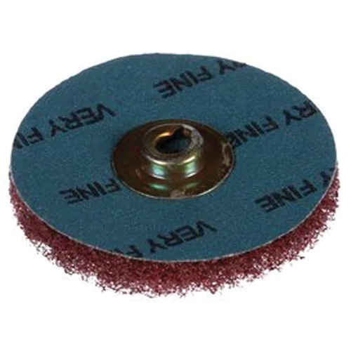 Disque HS de polissage et de brossage &agrave; changement rapide Standard Abrasives, 2" dia., Grain Tr&egrave;s fin, Oxyde d'aluminium Rock Safety Industrial Ltd