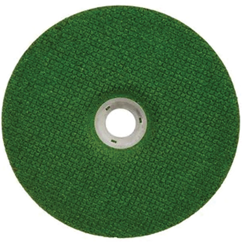 Meule &agrave; moyeu d&eacute;port&eacute; Green Corps, 7" x 1/8", Arbre 7/8", C&eacute;ramique, Type 27 Rock Safety Industrial Ltd