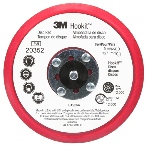 Tampon d'appoint &agrave; profil bas pour disque Hookit Rock Safety Industrial Ltd
