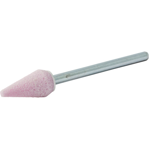 Meule mont&eacute;e vitrifi&eacute;e, B53, Oxyde d'aluminium, 5/16" dia., 5/8" lo, 80 Grain Rock Safety Industrial Ltd