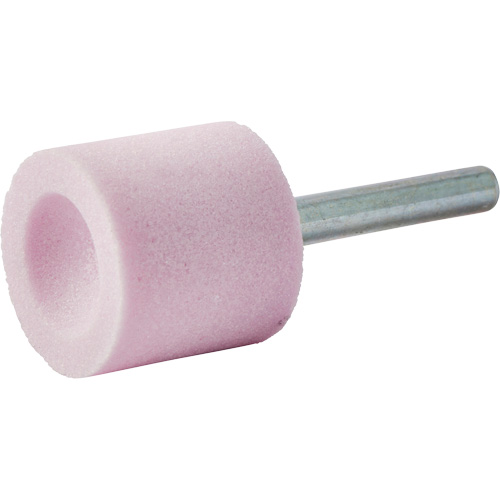 Meule mont&eacute;e vitrifi&eacute;e, A38, Oxyde d'aluminium, 1" dia., 1" lo, 80 Grain Rock Safety Industrial Ltd
