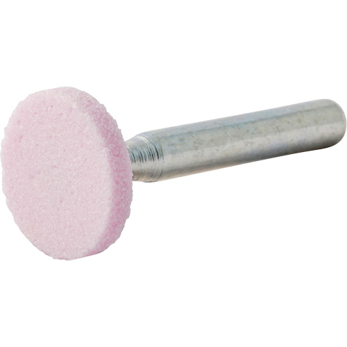 Meule mont&eacute;e vitrifi&eacute;e, W200, Oxyde d'aluminium, 3/4" dia., 1/8" lo, 80 Grain Rock Safety Industrial Ltd
