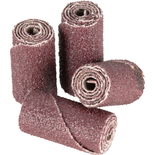 Rouleau &agrave; cartouches de ponçage 341D, 80 Grain, 1/2" dia., Oxyde d'aluminium, 1" lo, 1/8" Dimension de l'arbre Rock Safety Industrial Ltd