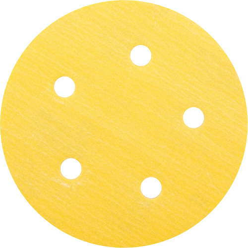 Gold Reserve A296 Paper H&L Vacuum Disc, 5" Dia., 320 Grit, Aluminum Oxide, C-Weight Rock Safety Industrial Ltd