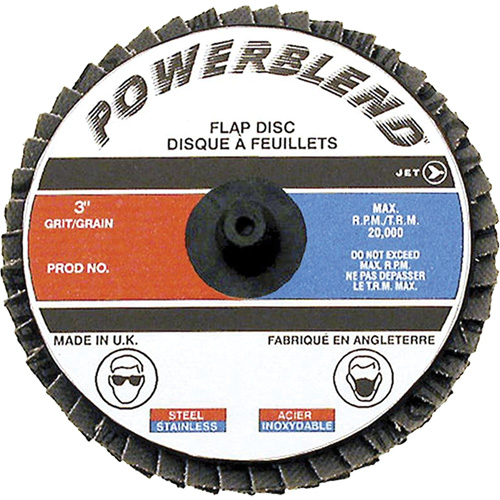 Powerblend Roll-On Flap Disc, 2" x Z60 Grit Rock Safety Industrial Ltd