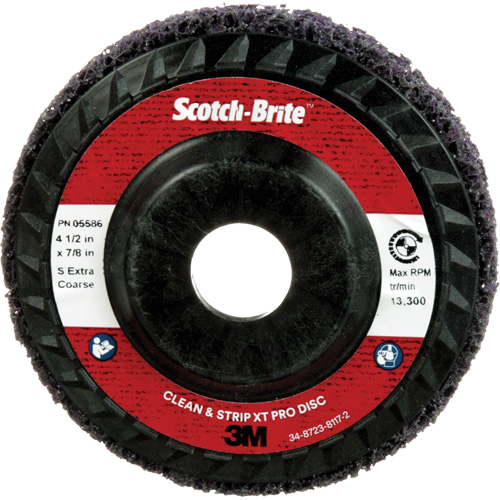 Disque Clean and Strip XT Pro XO-DC Scotch-Brite, 4-1/2" dia., Grain Extra grossier, Carbure de silicium Rock Safety Industrial Ltd