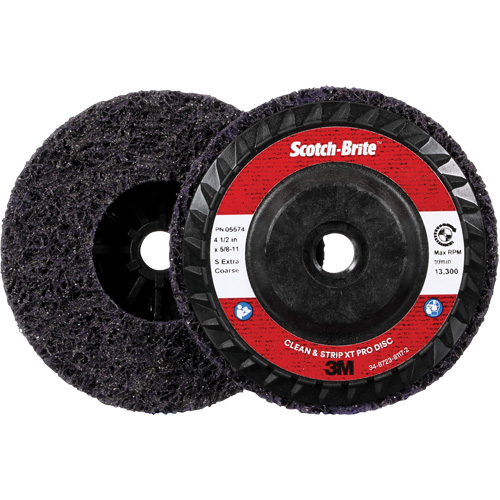 Scotch-Brite Clean and Strip XT Pro Disc XO-DC, 4-1/2" Dia., Extra Coarse Grit, Silicon Carbide Rock Safety Industrial Ltd