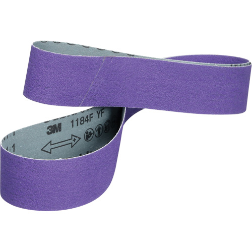 Courroie en toile 1184F Cubitron 3, 2" la x 132" lo, C&eacute;ramique, Grain 80+ Rock Safety Industrial Ltd