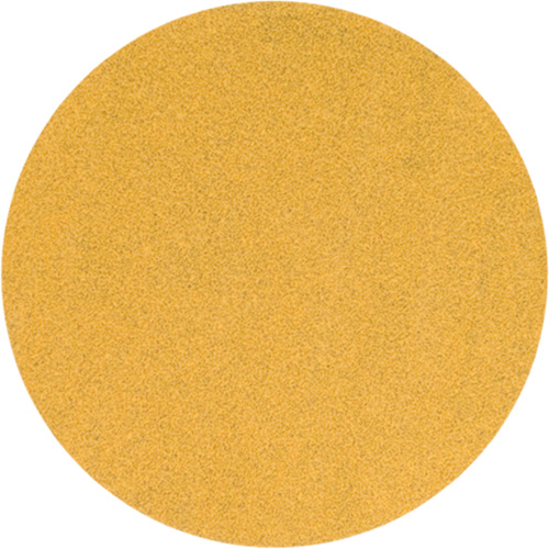 Disque de ponçage jaune &agrave; boucles & crochets, 5" dia., Grain P220, Oxyde d'aluminium Rock Safety Industrial Ltd