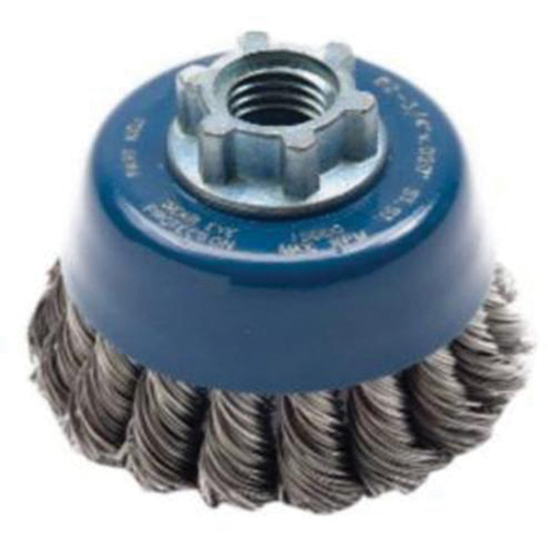 Knotted Wire Cup Brush, 2-3/4" Dia. x 5/8"-11 Arbor Rock Safety Industrial Ltd