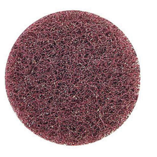 Disque de polissage non tiss&eacute; &agrave; remplacement rapide tr&egrave;s r&eacute;sistant Bear-Tex, 2" dia., Grain Moyen, Oxyde d'aluminium Rock Safety Industrial Ltd