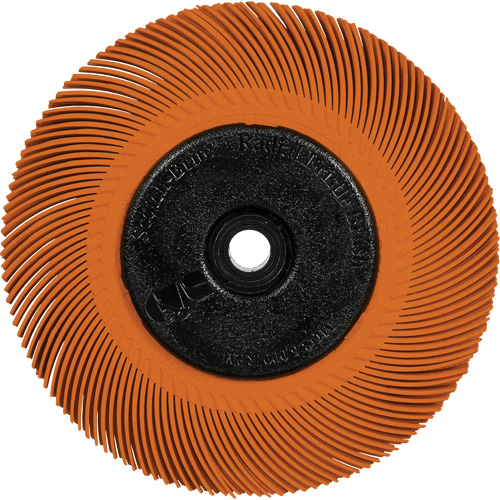 Scotch-Brite Type C Precision Radial Bristle Brush PN-RB with Adapter, Ceramic, 80+ Grit, 6" Dia. Rock Safety Industrial Ltd