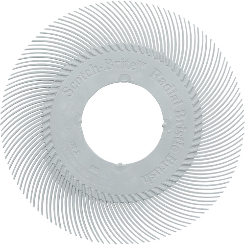 Scotch-Brite Type C Precision Radial Bristle Brush PN-RB without Adapter, Ceramic, 120+ Grit, 6" Dia. Rock Safety Industrial Ltd