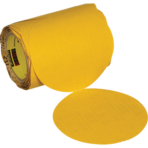 Stikit Gold Abrasive Disc Roll 09317, 6" Dia., 320 Grit, Aluminum Oxide Rock Safety Industrial Ltd
