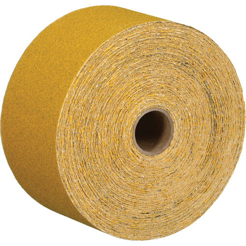 Feuille abrasive dor&eacute;e en rouleau Stikit 02785, Oxyde d'aluminium, 2-3/4" la x 135' lo, Grain 220 Rock Safety Industrial Ltd
