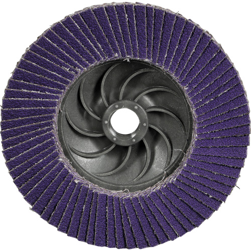 Disque &agrave; lamelles conique 1169F Cubitron 3 &agrave; changement rapide, 5" x 5/8"-11, Type T29, Grain 40+, C&eacute;ramique Rock Safety Industrial Ltd