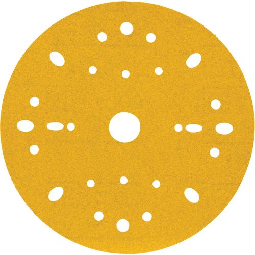 Disque abrasif dor&eacute; Hookit, dia 6", Grain 240, Oxyde d'aluminium, Poids C Rock Safety Industrial Ltd