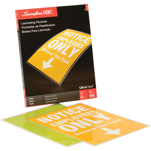 Laminated Letter Size Pouch Rock Safety Industrial Ltd