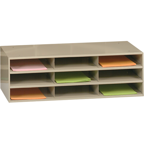 Organisateurs de donn&eacute;es, Stationnaire, 9 fentes, Acier, 33-3/4" la x 11-5/8" p x 10-3/4" h Rock Safety Industrial Ltd