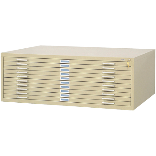 Classeurs en acier pour plans, 10 Tiroirs, 46-3/8" la x 35-3/8" p x 16-1/2" h Rock Safety Industrial Ltd