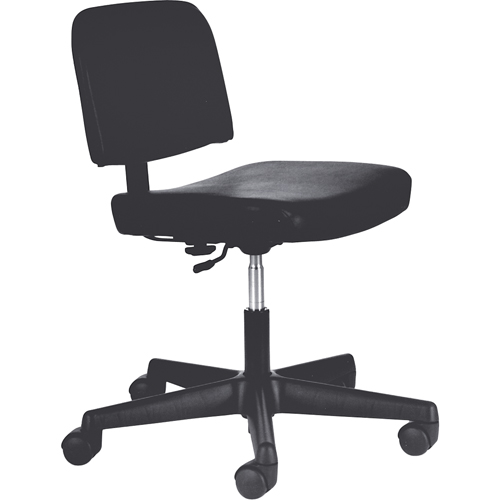 Chaises de dactylo, Vinyle, Noir, Capacit&eacute; 250 lb Rock Safety Industrial Ltd