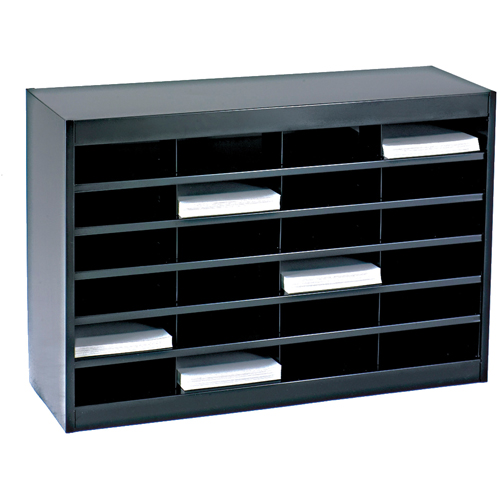 Casiers pour documentation &agrave; service intensif, Stationnaire, 72 fentes, Acier, 37-1/2" la x 12-3/4" p x 71" h Rock Safety Industrial Ltd